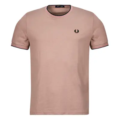 Fred Perry TWIN TIPPED T-SHIRT Růžová