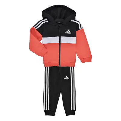 adidas Tiberio 3-Stripes Colorblock Fleece Track Suit Černá