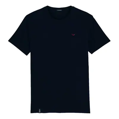 Organic Monkey T-Shirt Red Hot - Navy Modrá