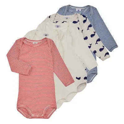 Petit Bateau BODY US ML BALEINE PACK X5 ruznobarevne