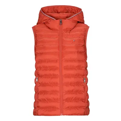 Tommy Hilfiger LW PADDED GLOBAL STRIPE VEST Červená