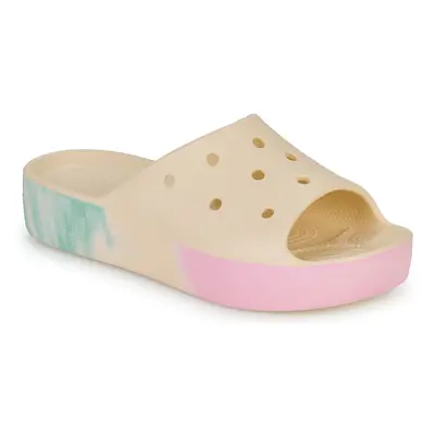 Crocs CLASSIC PLATFORM OMBRE SLIDE Béžová