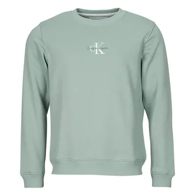 Calvin Klein Jeans MONOLOGO CREW NECK Šedá