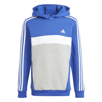 adidas Tiberio 3-Stripes Colorblock Fleece Hoodie Tmavě modrá