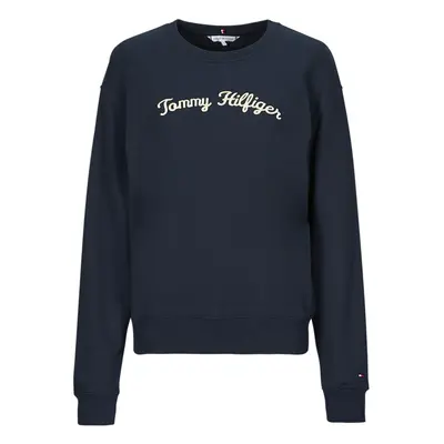 Tommy Hilfiger MDRN REG SCRIPT SWEATSHIRT Tmavě modrá