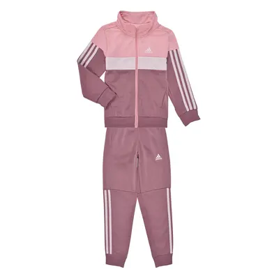 adidas Tiberio 3-Stripes Colorblock Shiny Track Suit Růžová