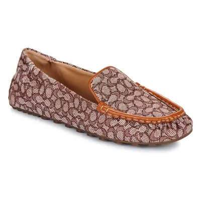 Coach RONNIE MICRO SIGNATURE LOAFER Hnědá