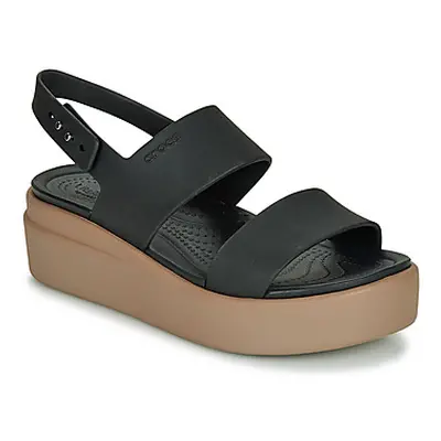 Crocs CROCS BROOKLYN LOW WEDGE W Černá