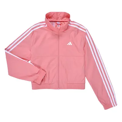 adidas Train Essentials Full-Zip Hooded Jacket Růžová