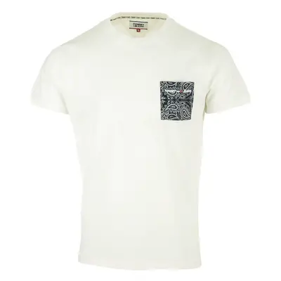 Tommy Hilfiger Contrast Pocket Tee Bílá