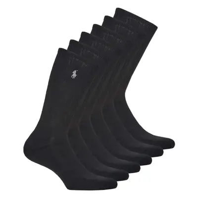 Polo Ralph Lauren ASX110CREW PP-SOCKS-6 PACK Černá