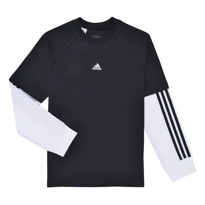 adidas Street Jam 2-in-1 Long Sleeve Long-Sleeve Top Černá