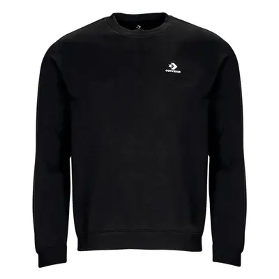 Converse GO-TO EMBROIDERED STAR CHEVRON FLEECE CREW SWEATSHIRT Černá