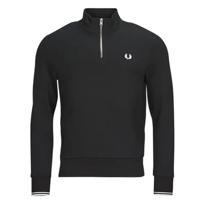 Fred Perry HALF ZIP SWEATSHIRT Černá