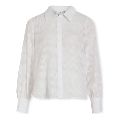 Vila Noos Flema New Shirt L/S - Bright White Bílá