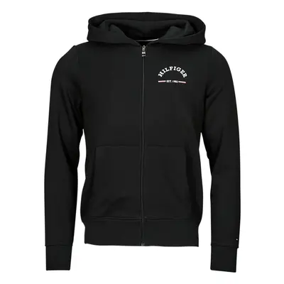 Tommy Hilfiger ROUNDALL HOODED ZIP THROUGH Černá