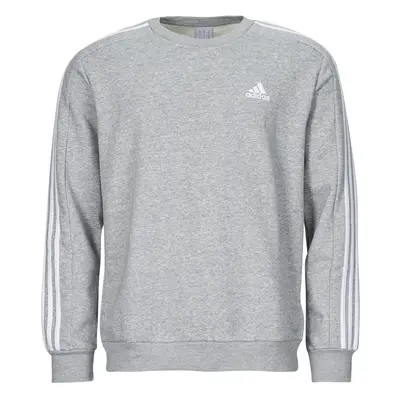 adidas Essentials Fleece 3-Stripes Sweatshirt Šedá