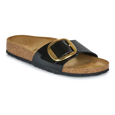 Birkenstock Madrid Big Buckle BF Patent Black Gold Černá