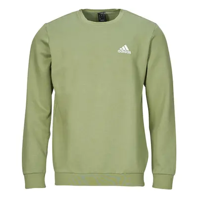 adidas FEELCOZY ESSENTIALS FLEECE SWEATSHIRT Zelená