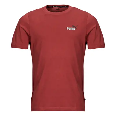 Puma ESS+ 2 COL SMALL LOGO TEE Bordó