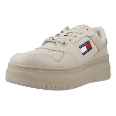 Tommy Jeans TJW RETRO BASKET FLATFORM ESS Hnědá