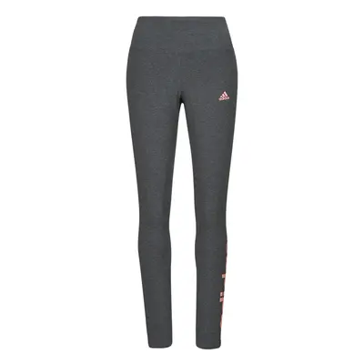 adidas ESSENTIALS HIGH-WAISTED LOGO LEGGINGS Šedá