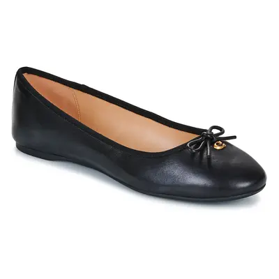 Coach ABIGAIL LEATHER BALLET FLAT Černá