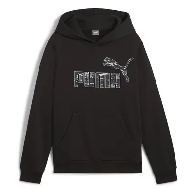 Puma ESS+ CAMO HOODIE FL Černá