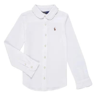 Polo Ralph Lauren KNIT OXFORD-SHIRTS-BUTTON FRONT SHIRT Bílá