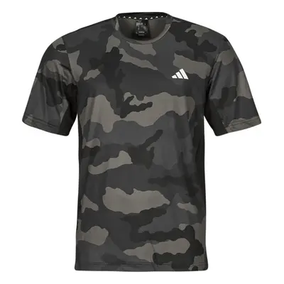 adidas Train Essentials Camo Allover Print T-Shirt Černá