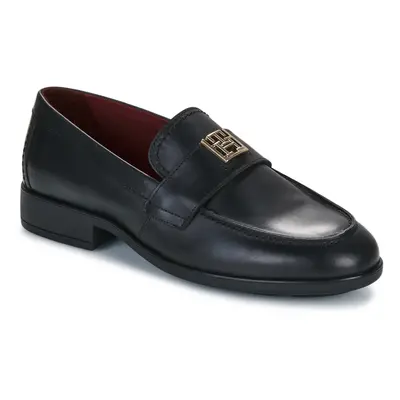 Tommy Hilfiger TH LEATHER CLASSIC LOAFER Černá