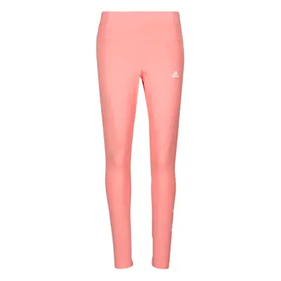 adidas ESSENTIALS HIGH-WAISTED LOGO LEGGINGS Růžová