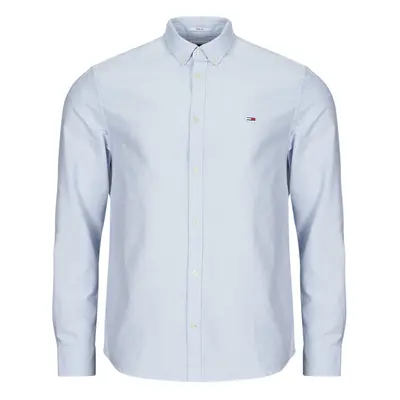 Tommy Jeans TJM ENTRY REG OXFORD SHIRT Modrá