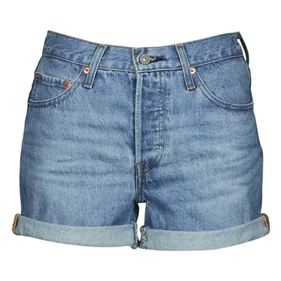 Levis 501® ROLLED SHORT Modrá