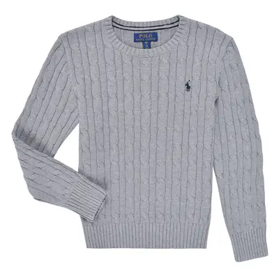 Polo Ralph Lauren LS CABLE CN-TOPS-SWEATER Šedá