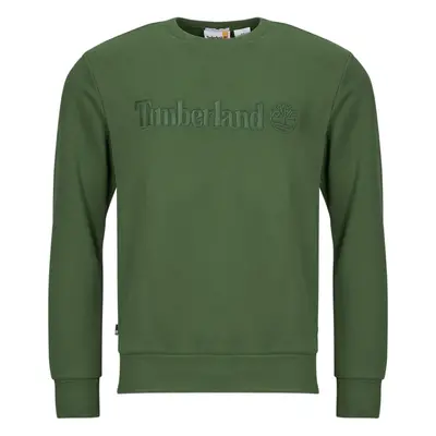 Timberland Embroidery Tonal Crew Neck Zelená