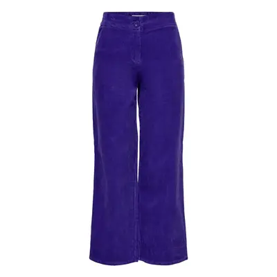 Only ONLVANNES-ADA STRAIGHT CORD PANT PNT - 15271986 Modrá