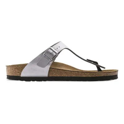 Birkenstock Gizeh BS Stříbrná