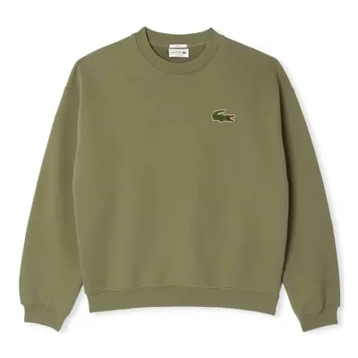 Lacoste Loose Fit Badge Accent Sweatshirt - Vert Kaki Zelená