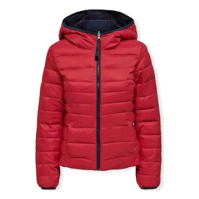 Only Tahoe Reversible Jacket - Equestrian Red/Night Sky Červená