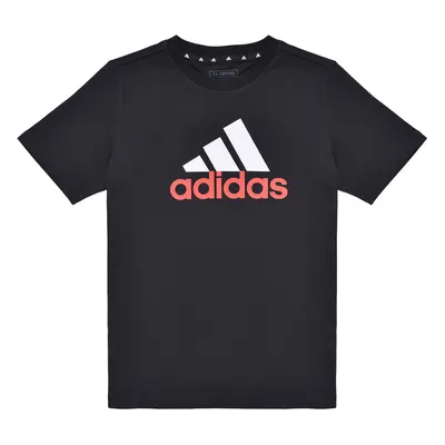 adidas Essentials Two-Color Big Logo Cotton T-Shirt Černá