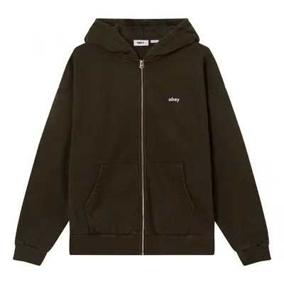 Obey Lowercase pigment zip hood Růžová