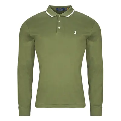 Polo Ralph Lauren POLO COUPE DROITE AJUSTEE EN PIMA COTON Khaki