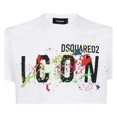 Dsquared T-Shirt Icon Homme blanc Bílá