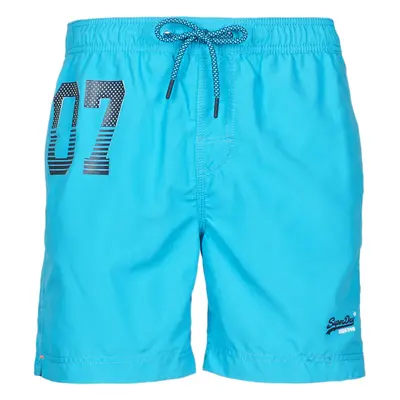 Superdry WATERPOLO SWIM SHORT Modrá