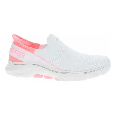 Skechers Slip-ins: GO WALK 7 - Mia white-pink Bílá