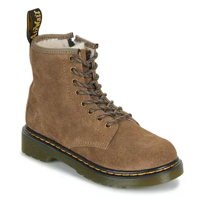 Dr. Martens Serena J Dark Khaki Bronx Suede Béžová