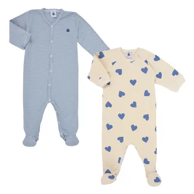 Petit Bateau TOMTOM LOT PYJAMA X2 Modrá