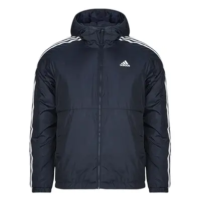 adidas Essentials 3-Stripes Insulated Hooded Jacket Tmavě modrá