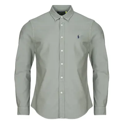 Polo Ralph Lauren CHEMISE AJUSTEE SLIM FIT EN OXFORD LEGER Šedá